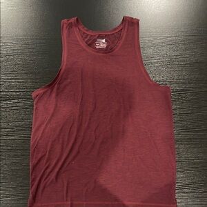 American Eagle Outfitters Red Tank Top Classic Crew Neck
